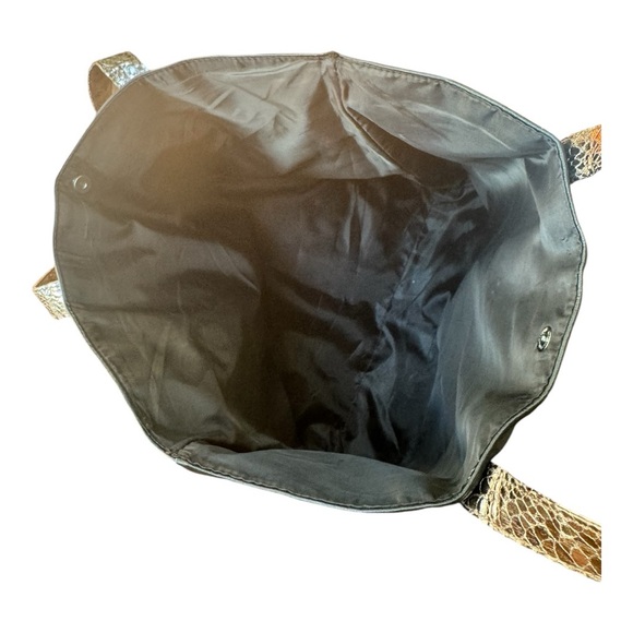 Jimmy Choo Parfums Black & Snake Print Faux Leather Tote Shoulder Bag! - Picture 11 of 11